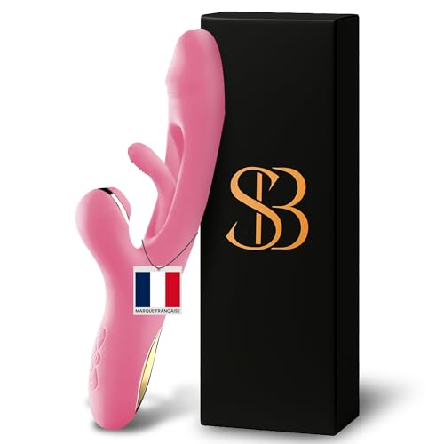 Vibratoreper Donna Professionale 3 in 1 – Stimolatore Clitorideo e Punto G con 14 Modalità di Vibrazione e Suzione, Silicone Medico Morbido, Impermeabile IPX7 – Sexytoysys Donna (Rosa Cipria)