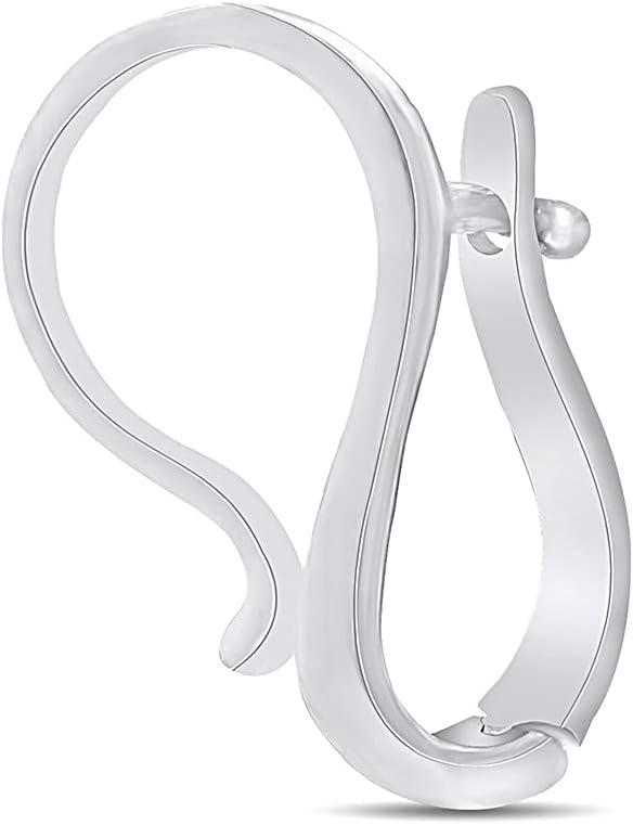 Interchangeable Pendant Hanger Slide Pearl Enhancer Fits 7mm in 14k Yellow Gold Plated 925 Sterling Silver