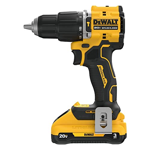 Image of ATOMIC 20-Volt Lithium-Ion Cordless 1 /2 in. Compact Hammer Drill with 3.0Ah Battery, Charger and Bag