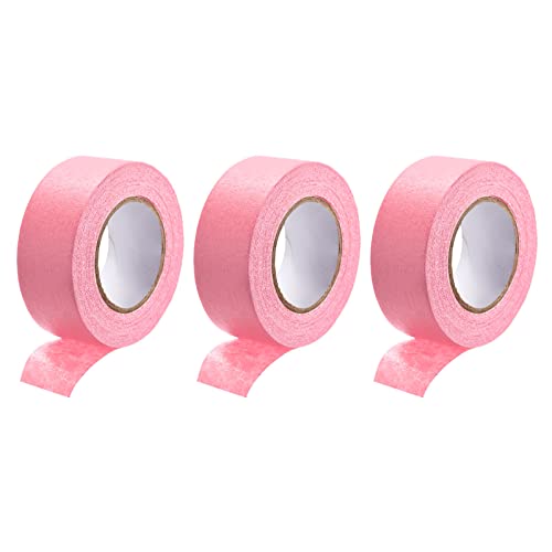 DMiotech 1 Inch x 21 Yards Masking Tape Painters Tape Rolls 3Pcs, Pink