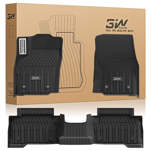 Image of 3W Floor Mats for Toyota Tacoma 2024-2026 Double Cab Automatic