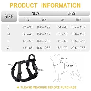 Patas-Lague-No-Pull-Dog-Harness-for-Large-Dogs-Soft-Adjustable-Step-in-No-Choke-Dog-Harness-and-Leash-Set-Reflective-Solid-Dog-Vest-Harness-with-Buckle-Lock-Black-XL - Cucciolini Doodles Patas-Lague-No-Pull-Dog-Harness-for-Large-Dogs-Soft-Adjustable-Step-in-No-Choke-Dog-Harness-and-Leash-Set-Reflective-Solid-Dog-Vest-Harness-with-Buckle-Lock-Black-XL