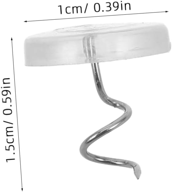 Ciieeo 100pcs Upholstery for Bedskirt Spiral Push Fasteners for Sofa Bedding Easy to Apply Secure Design Sturdy Materials
