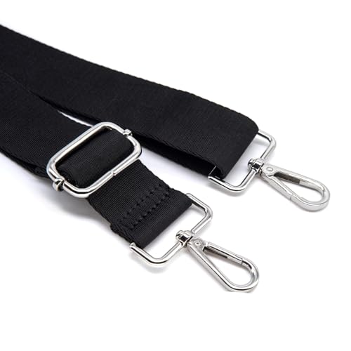 Image of S&loyoe Thickened Solid Color Purse Straps Replacement Crossbody Bag Strap Adjustable Wide Guitar Straps for Handbags 1.5inch