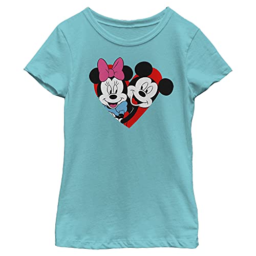 Image of Disney Girls' Mickey Minnie Heart