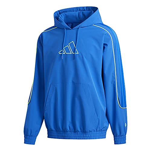 adidas mens Hard Cut Hoodie Glory Blue Large at Amazon Men's Clothing store