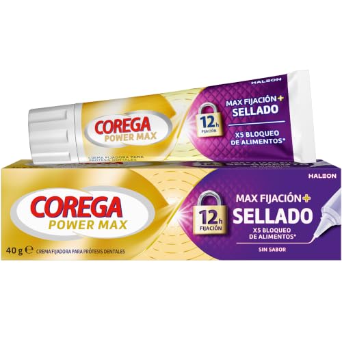 Corega Crema Fijadora para Prótesis Dentales - Máximo Sellado - 40 gr
