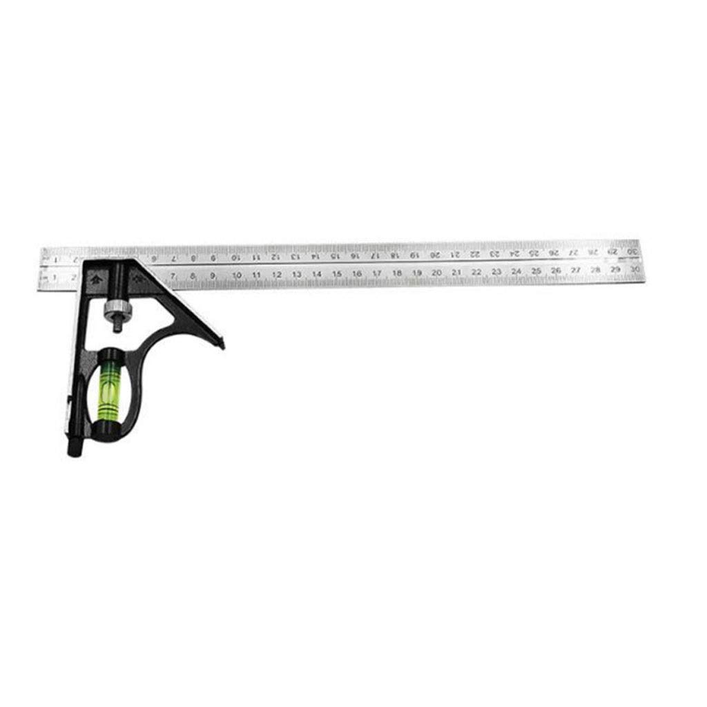 300MM Adjustable Engineers Combination Level Angle Square Steel Right Angle Ruler for Marking Out Carpenter Measuring Tools