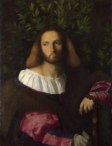 Portrait d'un poète de Palma Il Vecchio décoration murale salon tableau 60x90