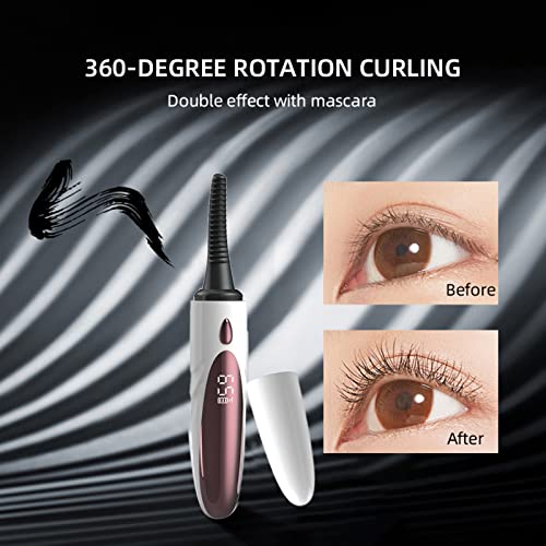 Homesen Curvador de Cílios Elétrico Aquecido Curvador de Cílios Inteligente Ferramenta de Ondulação