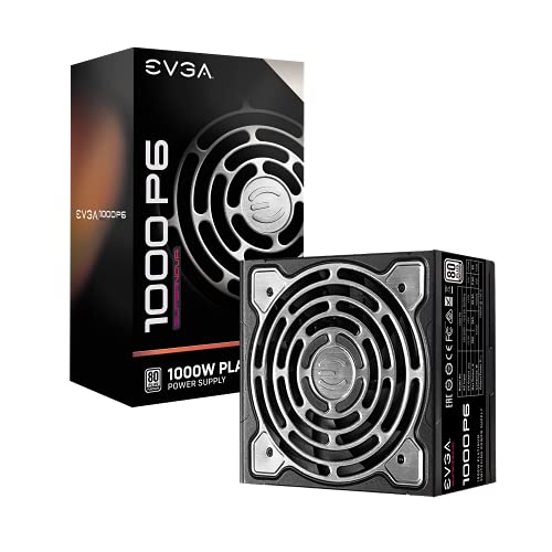 Image of EVGA Supernova 1000 P6, 80 Plus Platinum 1000W, Fully Modular, Eco Mode with FDB Fan, 10 Year Warranty, Includes Power ON Self Tester, Compact 140mm Size, Power Supply 220-P6-1000-X1