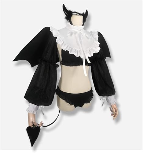 Miniatura 5 de Juejuezi Marin Kitagawa - Disfraz de diablo para cosplay, disfraz de anime My Dress Up Darling, disfraces de Halloween para mujer