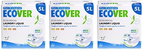 (3 PACK) - Ecover - Laundry Liquid Non Bio. | 5000ml | 3 PACK BUNDLE by ECOVER (UK)
