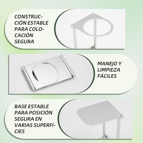 CeyKvo Kaffeestation faltbar, Tragbarer Ständer für Espressomaschine und Handfilter, Höhenverstellbarer Halter für Siebträger, AeroPress, Mokkakanne, Brüher, Platzsparend & Stabil