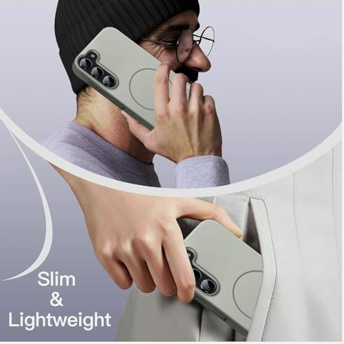 Image of KARWAN️Magnetic Ultra Slim-Fit Back Case Cover for Samsung Galaxy S23 Plus |Hard PC Case Cover| Ultra-Thin & Light Weight with [Ultra Premium Feel] Case for Samsung Galaxy S23 Plus(6.6 inch)(Grey)