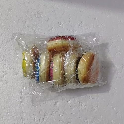 Bakiauli 6 Stück Donuts Realistische, Künstliche Kuchen Fake Donuts Modell, Fotografie Requisiten Dekoration für Schaufenster, Ladenzubehör