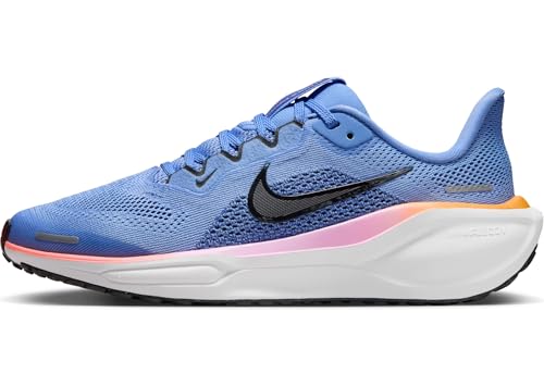 Nike Pegasus 41 Big Kids' Road Running Shoes (FN5041-403, Royal Pulse/Astronomy Blue/Laser Orange/Black) Size 6