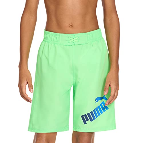 Image of Puma Boys' Fashion Swim Trunks, Water Repellant, Elastic Waistband with Drawcord