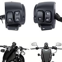 DREAMIZER 1\ Motorrad Lenkerschalter Steuerung und Kabelbaum, Kompatibel mit Harley Softail Dyna Sportster V-Rod 1996-2012, 1 Paar