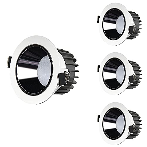 Paquete de 4 focos LED empotrables para Sala de Salud, Luces empotrables, seleccionables 3000K/4000K/6000K