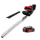 MZK 22.4'' Cordless Hedge Trimmer, 20V Power Share Bush Trimmer, Handheld Hedge Cutter, Grass Shrub