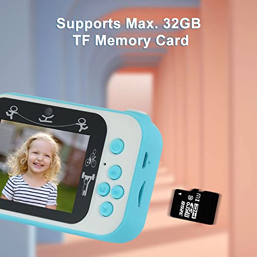 Mini cámara digital para niños 1080P con pantalla IPS 2.4" miniatura 7