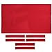 Tongina Professional Billiard Pool Table Cloth Felt 8ft, Snooker Table Tablecloth & 6 Strip for Modern Player Indoor/Outdoor - Choice of Color - Red
