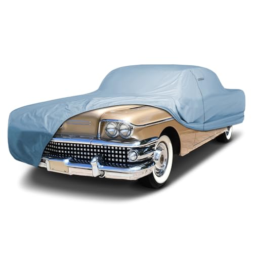 Image of iCarCover Premium Car Cover for 1957-1958 Buick Special Wagon Heavy Duty Waterproof All-Weather Automobiles Custom Fit Indoor Outdoor UV Snow Protection Covers with Straps and Bag