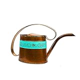 Headwind Willow Vintage Copper 0.5 Gallon Galvanized Decorative Metal Garden Watering Can for Indoor & Outdoor Plant Care – Vintage Gardening Plant Watering Can by Robert Allen