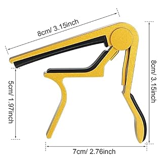 FEIFCWE 8 Pièces Guitare Capo Guitare Accessoires Capo Metal Guitare Universelle Guitare Électrique Capo for Instrument… - Les Beatles, Paul McCartney, John Lennon, RIngo Starr, George Harrison FEIFCWE 8 Pièces Guitare Capo Guitare Accessoires Capo Metal Guitare Universelle Guitare Électrique Capo for Instrument… – Image 2
