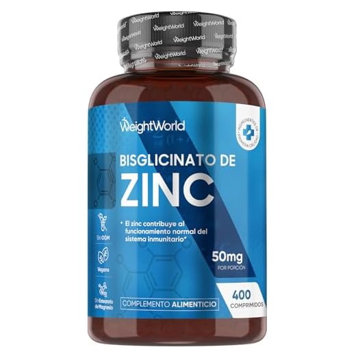 Bisglicinato de Zinc - 400 Comprimidos | Para el Pelo, Piel, Uñas y Reforzar Sistema Inmunológico | Antioxidante Quelado para Hombre y Mujer | +1 Año de Suministro, Vegano, Sin Gluten y Keto