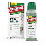 Absorbine Jr. Pain Relieving Liquid | Sore Muscles and Arthritis Pain Relief | Roll On Applicator | 4 Ounces