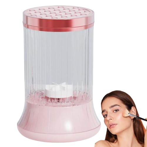 Limpiador automático de cepillos giratorios, secador de brochas cosméticas recargable, accesorios de secado multifuncionales, herramienta de limpieza para hombres y mujeres