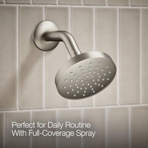Juego de grifería para ducha Elate Rite-Temp de Kohler, con cabezal monofunción de 1,75 GPM, acabado niquel cepillado vibrante, solución flexible para ducha, acabado resistente a la corrosión miniatura 7