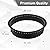 Outafurnia 45 inch Fire Pit Ring,Large Round Firepit for Outdoor Fire Liner Wood Burning Heavy Duty Metal Campfire Ring Above or In-Ground, Black 45-Inch Outer/40-Inch Inner Diameter