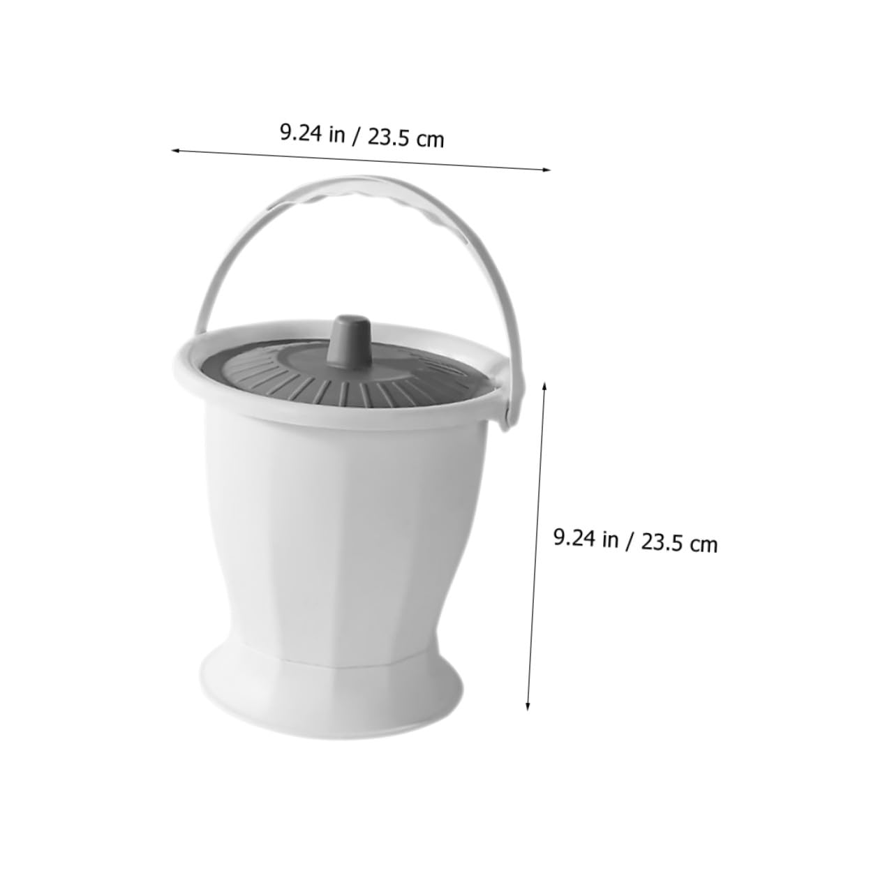 HOMSFOU Vaso da Notte e Facile da Pulire in Plastica Portatile per Adulti Coperchio Riutilizzabile per Casa e Viaggi per Anziani e Donne in Gravidanza