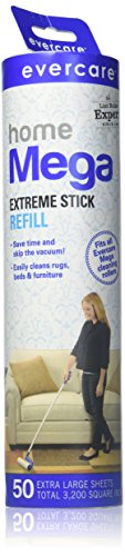 Evercare Extreme Stick Roller Refill 50 Sheets 10Inches Wide (2 Pack)