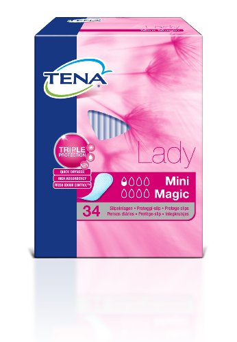 TENA Lady Mini Magic für sehr leichte Blasenschwäche, 34 Stück, 2er Pack (2 x 34 Stk) TENA Lady Mini Magic für sehr leichte Blasenschwäche, 34 Stück, 2er Pack (2 x 34 Stk)