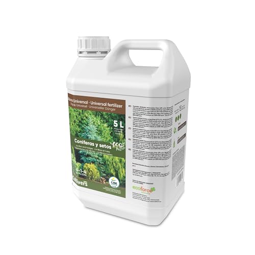 Cultivers Engrais liquide organique CULTIVERS pour conifères et haies 5 L Engrais 100% biologique et naturel. les arbustes vigoureux, le feuillage plus vert