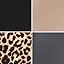 4 Packs, Black/Dark Grey/Nude/Leopard