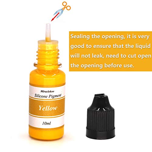 8 Colors Silicone Rubber Pigment Liquid Silicone Coloring Dye for Silicone Mold Making, Molding and Casting,10ml Each - Image 4