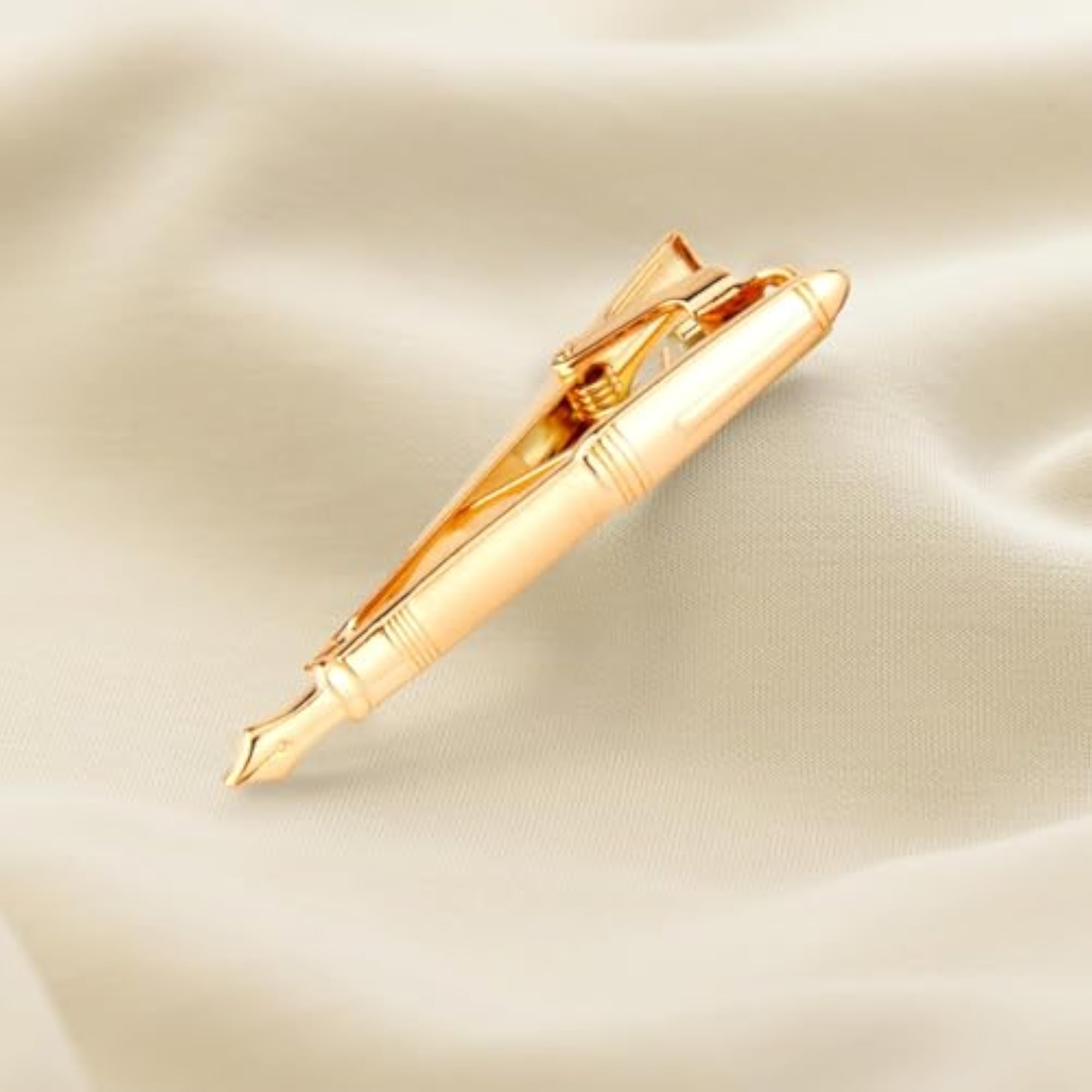 Men's Gold Plated Elegant Tie Pin for Formal Attire