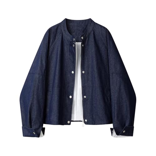 Veste en jean rétro style coréen veste en denim femme printemps coupe mi-saison confortable