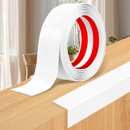 Zierleisten selbstklebend Weichsockelleiste flexible Kantenschutz Wand Winkelprofil Winkelleiste Wandleisten (Helles Weiß, 4cm×3m) Zierleisten selbstklebend Weichsockelleiste flexible Kantenschutz Wand Winkelprofil Winkelleiste Wandleisten (Helles Weiß, 4cm×3m)