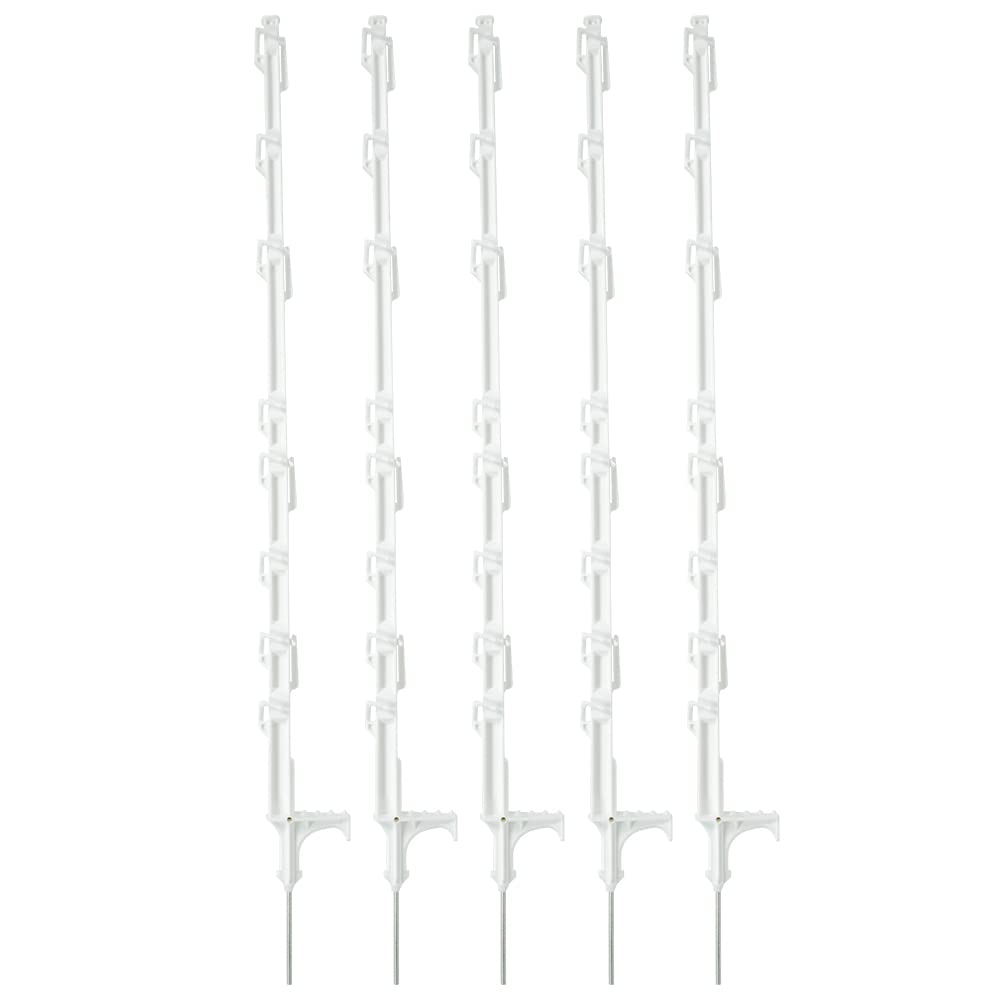Strainrite Multiwire Step-in Plastic Electric Fence Posts, 36" - 5 Pack