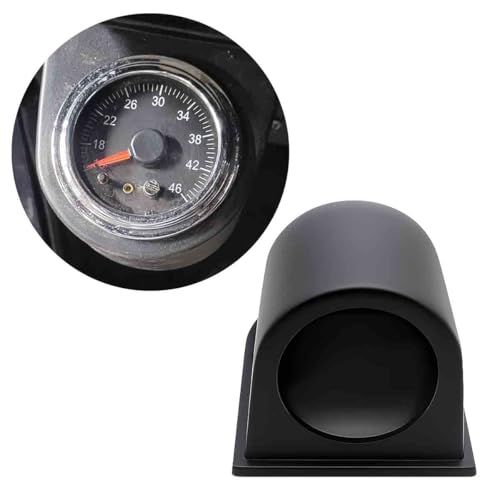 Deaelf Universal Black 2 52mm Single Hole Gauge Dashboard Pod ABS Plastic Automotive Dash Mount Bracket Waterproof Vehicle Dashboard Meter Cup Holder for Cars Trucks Boats (1Mount)