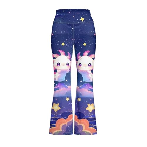 YEXIATODO Girls Flare Leggings Yoga Pants Size 5-14 Athletic Leggings Sportswear for Toddlers Teens Juniors Casual