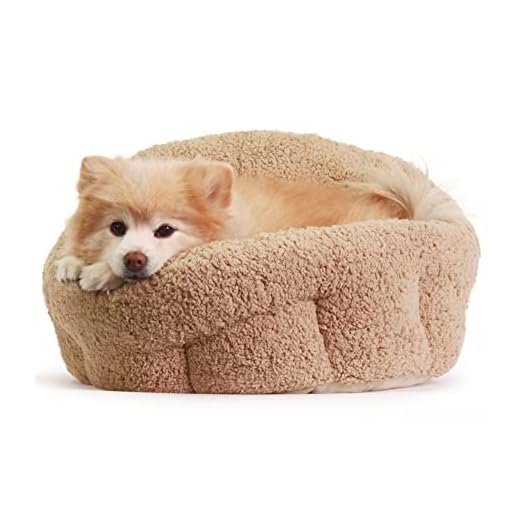 Best Friends by Sheri OrthoComfort Deep Dish Cuddler (20x20x12”) - Self-Warming Cat and Dog Bed Cushion for Joint-Relief and Improved Sleep - Machine Washable, Waterproof Bottom - For Pets Up to 25lbs