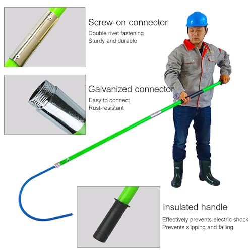 Gancho de rescate aislado de fibra de vidrio y herramienta portátil de acero 3