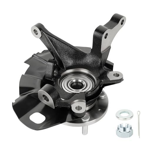 TadaMark Front Left Steering Knuckle & Wheel Bearing Hub Assembly Fit for Hyundai Elantra 2.0L 2001-2006(4-Wheel ABS), Driver Side by TadaMark - Used condition - US$85.87